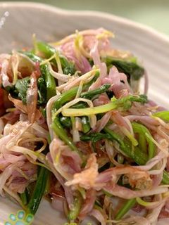 食用菊とほうれん草のおかか和え-レシピのメイン写真