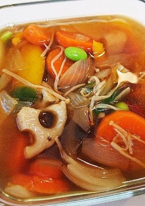 野菜炒めのめんつゆ漬け-レシピのメイン写真