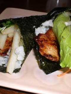 豚しょうが焼きと野菜いっぱい手巻き寿司-レシピのメイン写真