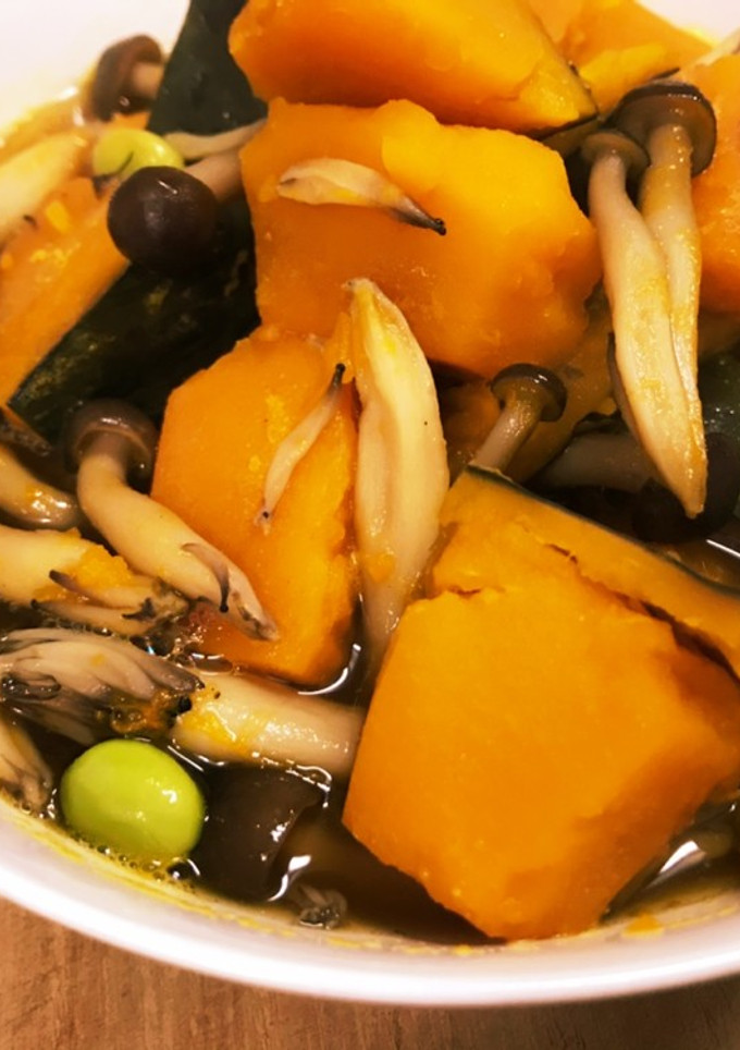 かぼちゃとしめじの煮物-レシピのメイン写真