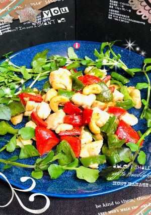 鶏むね肉とカシューナッツのカラフル炒め♪-レシピのメイン写真