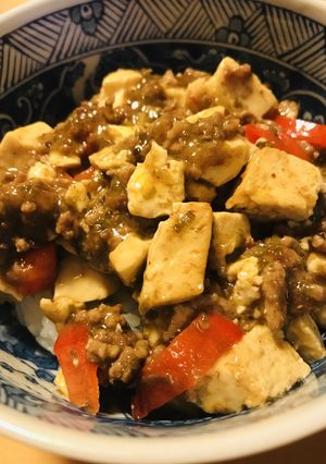 XO醤ベース麻婆豆腐の麻婆丼-レシピのメイン写真