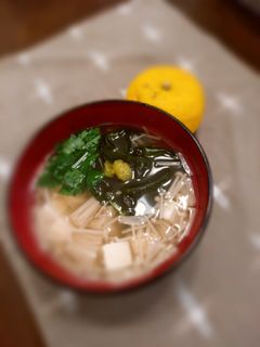 *柚子の香のお吸い物*-レシピのメイン写真