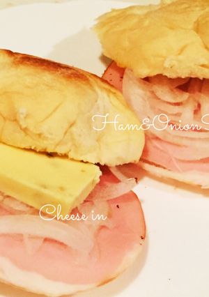 シンプル美味しいハム玉ねぎサンドトースト-レシピのメイン写真
