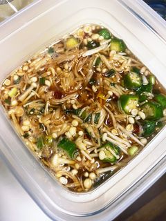 オクラなめ茸作ってみたー-レシピのメイン写真