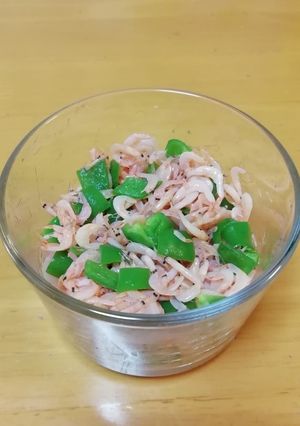 アキアミ(アミえび)とピーマンふりかけ-レシピのメイン写真