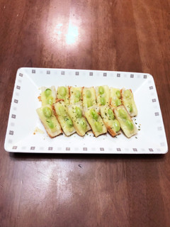 枝豆とチーズのちくわボート♪-レシピのメイン写真