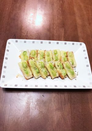 枝豆とチーズのちくわボート♪-レシピのメイン写真