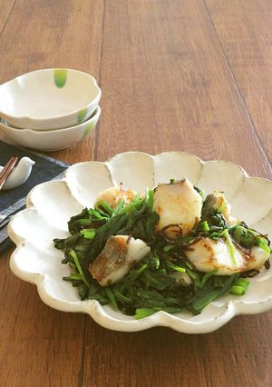 たらとほうれん草のうま塩昆布バター炒め-レシピのメイン写真