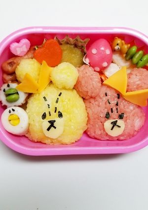 ルルロロ お弁当 キャラ弁 ♡♡-レシピのメイン写真