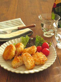 海老しんじょうのアーモンドチーズ焼き-レシピのメイン写真