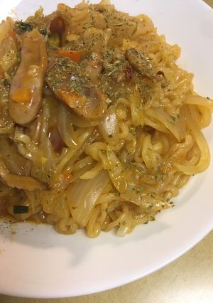 辛ラーメン☆ナポリタンアレンジ-レシピのメイン写真