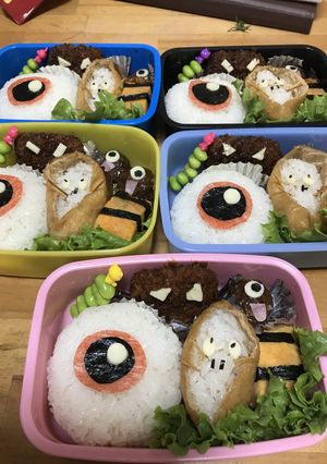 ゲゲゲの鬼太郎　キャラ弁-レシピのメイン写真