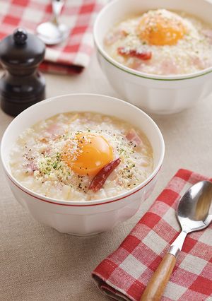 HOTカルボナーラがゆ-レシピのメイン写真