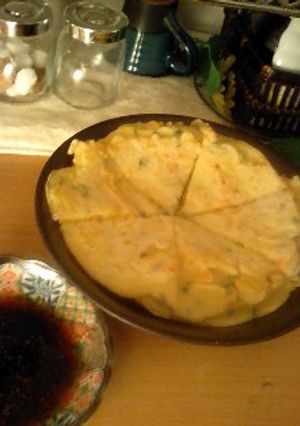 食感最高♪たくあんチヂミ！-レシピのメイン写真