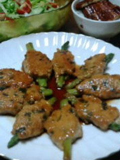 アスパラの鶏つくね巻き-レシピのメイン写真