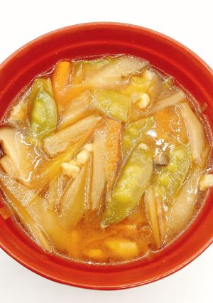 【病院】けんちんみそ汁【給食】-レシピのメイン写真