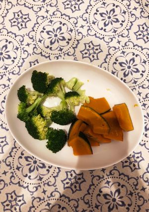蒸し焼き＊ブロッコリーとかぼちゃ-レシピのメイン写真