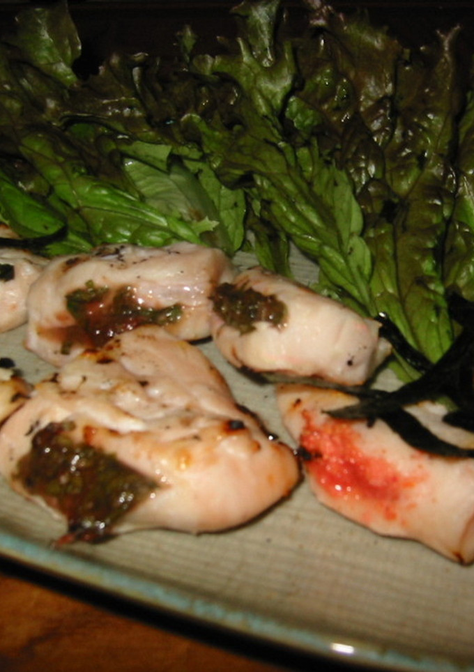 お弁当にも！☆鶏ささみの三色はさみ焼き☆-レシピのメイン写真