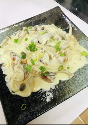 チキンととキノコのクリームソース-レシピのメイン写真