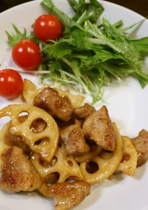 豚とレンコンでごく簡単酢豚風-レシピのメイン写真