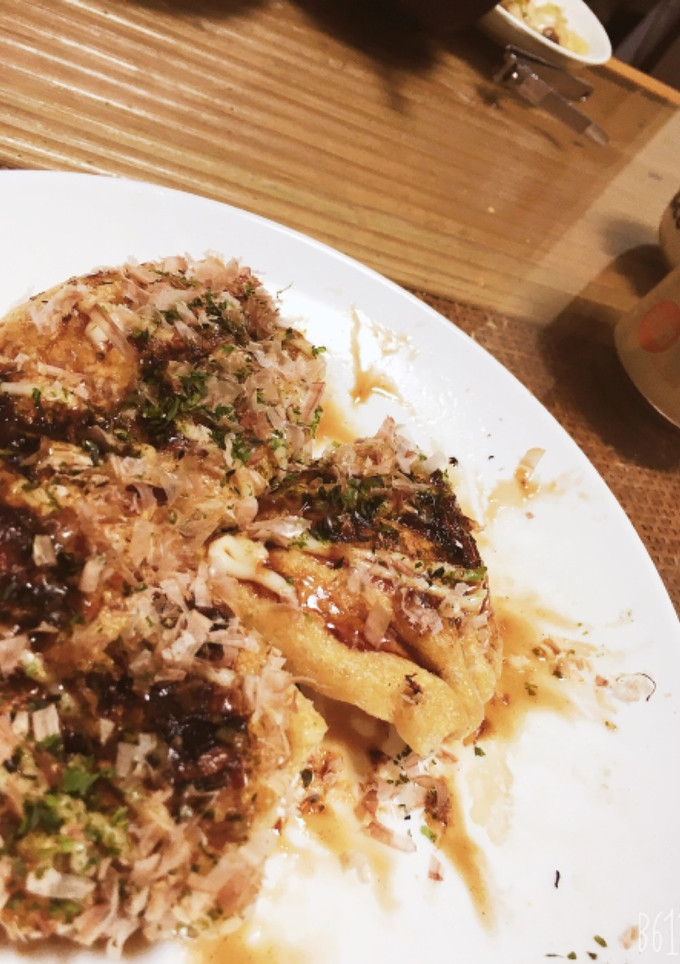 油揚げ巾着でなんちゃってお好み焼き-レシピのメイン写真