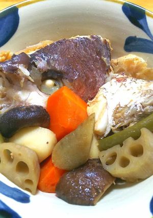 鯛のアラ煮◎けっこうウマシ！-レシピのメイン写真