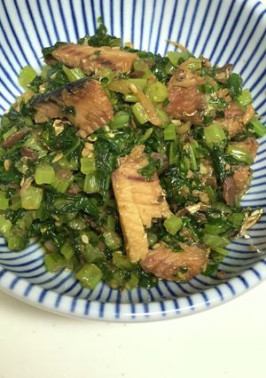 かぶの葉と さんま蒲焼で☆ご飯のお供 ♪-レシピのメイン写真