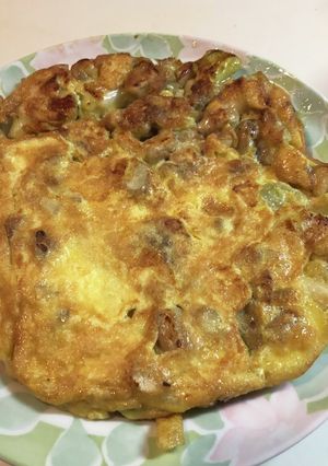 自然薯(山芋)の端っこのホクホク玉子焼き-レシピのメイン写真