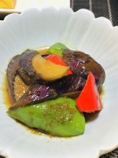 なすとパプリカとピーマンの炒め煮-レシピのメイン写真