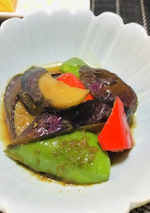 なすとパプリカとピーマンの炒め煮-レシピのメイン写真