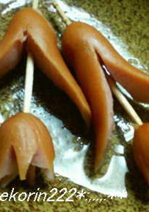 キャラ弁❤チューリップソーセージฺ-レシピのメイン写真