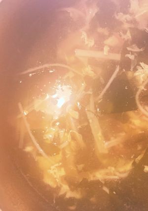 我が家の超〜簡単ふわふわ卵スープ-レシピのメイン写真