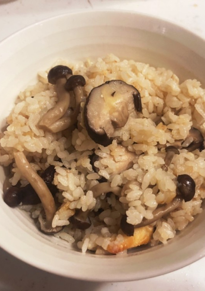 椎茸としめじの鯛あら炊き込みご飯-レシピのメイン写真