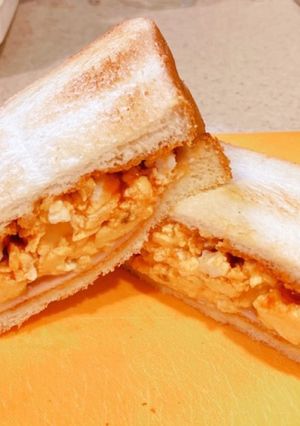 朝食に！スクランブルエッグサンドver.-レシピのメイン写真