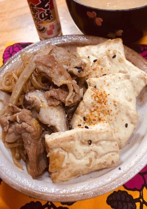 簡単時短で豚でも美味しい肉豆腐！-レシピのメイン写真