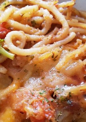 カレーうどんの残り汁deスパグラタン-レシピのメイン写真