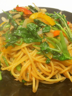 クレソンとツナのにんにく醤油和風パスタ-レシピのメイン写真