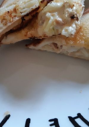 ツナとオニオンのホットサンド-レシピのメイン写真
