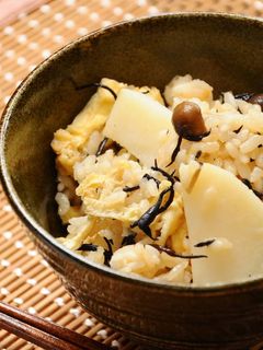 ひじきと長芋の炊き込み御飯-レシピのメイン写真
