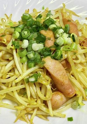 もやしとソーセージのカレー炒め-レシピのメイン写真
