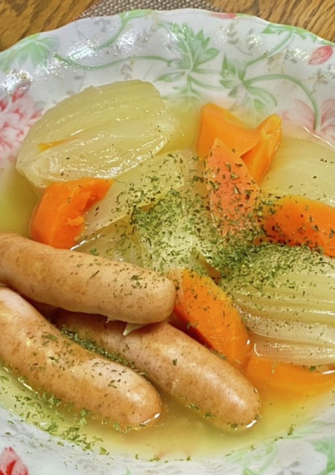 ソーセージと玉ねぎのコンソメ煮-レシピのメイン写真