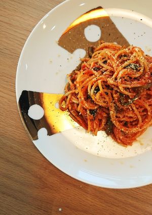 ワンパン☆ツナとトマトクリームスパスタ-レシピのメイン写真