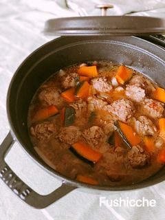 肉団子と野菜の煮込みスープ-レシピのメイン写真