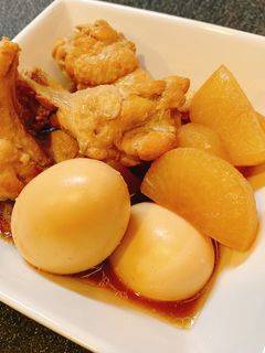 手羽元と大根とゆで卵のポン酢煮-レシピのメイン写真