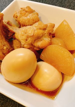 手羽元と大根とゆで卵のポン酢煮-レシピのメイン写真