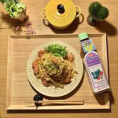 รูปของ 滋味深い…ヘルシーソース炒めパスタ♪