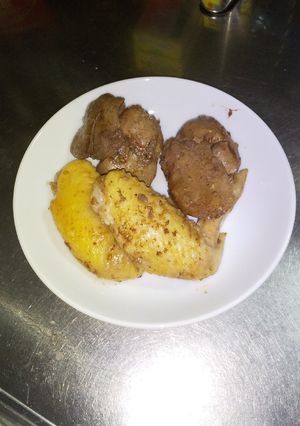 手羽先ととりレバーのにんにくしょうが焼き-レシピのメイン写真