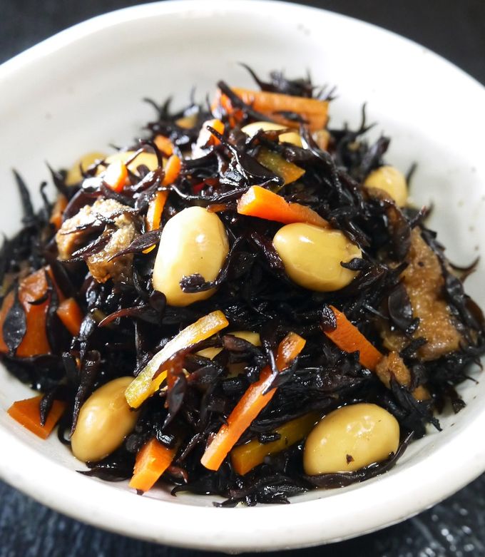 大豆入り☆ひじきの煮物（電気圧力鍋3分） by ほっこり～の