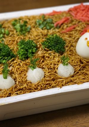 焼きそばアート-レシピのメイン写真